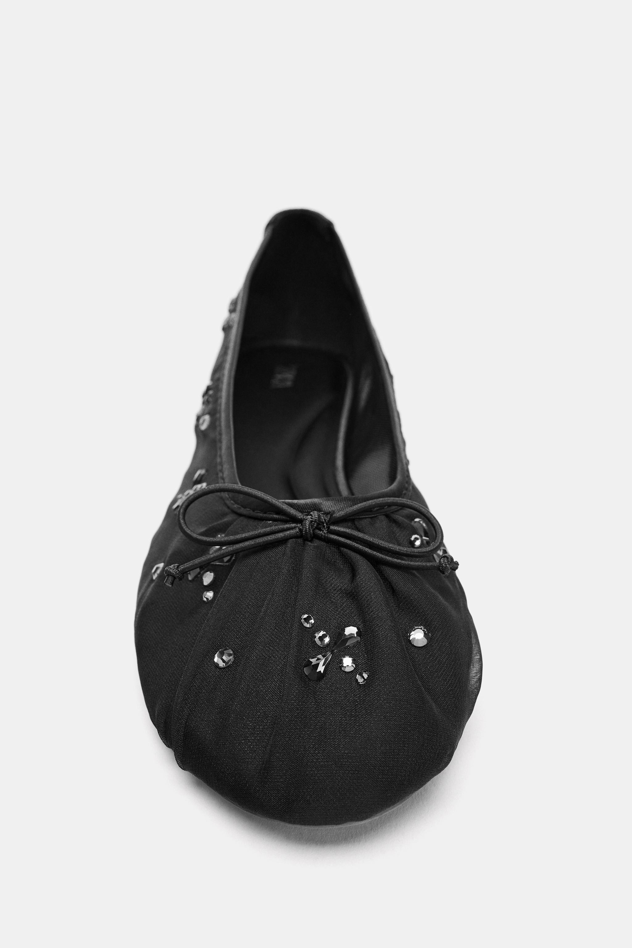 BALLERINES EN RÉSILLE BRILLANTE